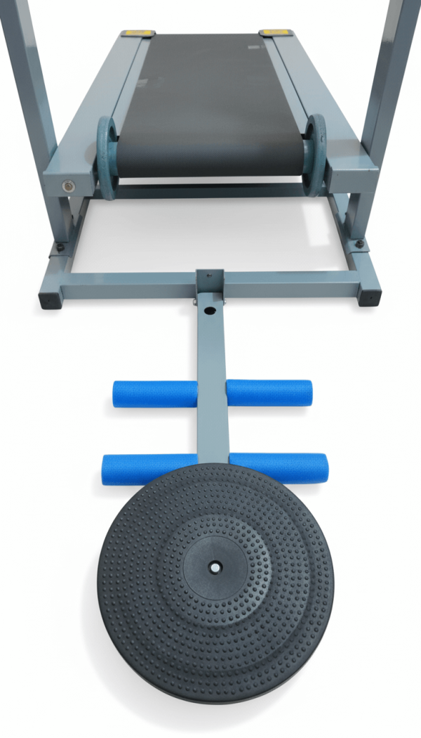 3-in-1 Manual Treadmill with Rollers, Twister & Sit-Up Bar